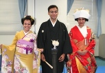 日本文化礼儀作法体験・着物文化学習の様子
