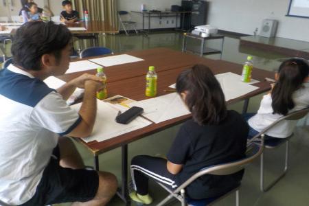 親子で、夢について話し合います。