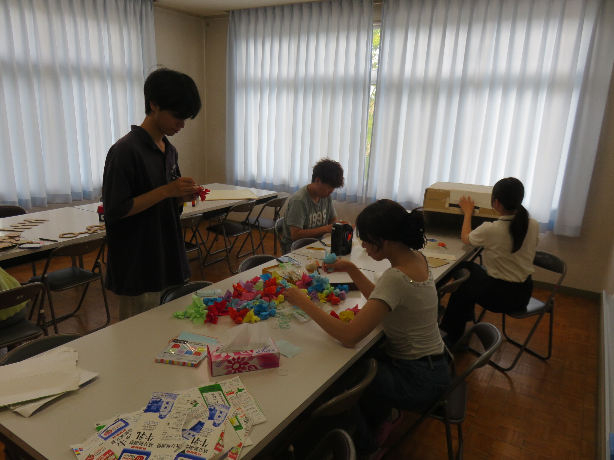 工作をしている様子